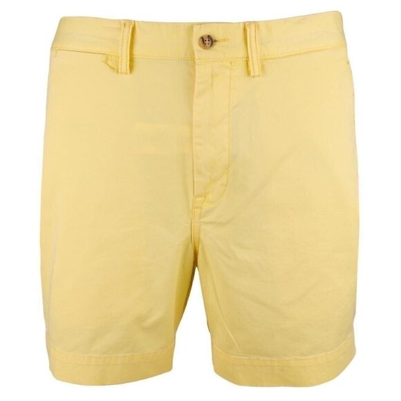 Polo Ralph Lauren Mens Size 40 Empire Yellow Classic Fit Stretch 6" Chino Shorts - Picture 2 of 6